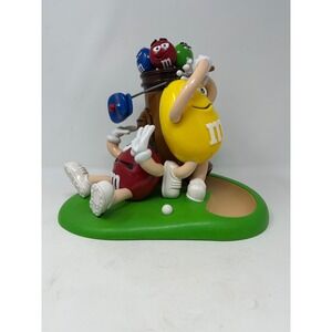 Vintage M&M's Golf Candy Dispenser Red and Yellow Characters Mars Collectible